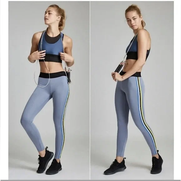 KORAL Rhys Performance Women's Leggings Stripe Pants - Picture 3 of 6